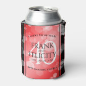 Rafraîchisseur Pour Canette Élégante célébration du 40e anniversaire du Mariag (Can devant)