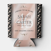 Rafraîchisseur Pour Canette Élégante célébration du 46e anniversaire du Mariag (Devant)