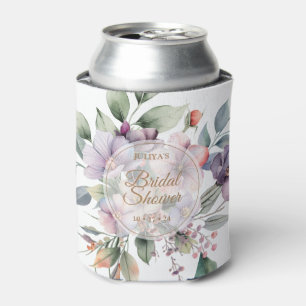 Rafraîchisseur Pour Canette Élégante douche de mariée florale
