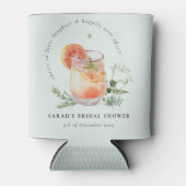 Rafraîchisseur Pour Canette Élégante Fête des mariées de cocktails Turquoise o (Devant)