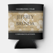 Rafraîchisseur Pour Canette Élégante fête du 1er anniversaire du Mariage de pa (Devant)