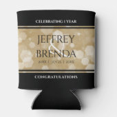 Rafraîchisseur Pour Canette Élégante fête du 1er anniversaire du Mariage de pa (Dos)