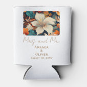 Rafraîchisseur Pour Canette Elégante Fleurs tropicales Mme M. Floral Mariage (Devant)