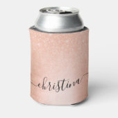 Rafraîchisseur Pour Canette Elégante parties scintillant en or rose en cuivre (Can Dos)