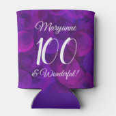 Rafraîchisseur Pour Canette Elégante Purple 100 et merveilleuse fête d'anniver (Dos)