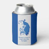 Rafraîchisseur Pour Canette Elégante Suite Mariage Peacock Bleu - Can Cooler (Can devant)