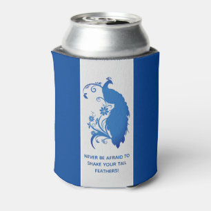 Rafraîchisseur Pour Canette Elégante Suite Mariage Peacock Bleu - Can Cooler