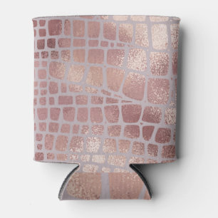 Rafraîchisseur Pour Canette Élégante texture Rose de serpent d'or