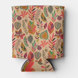 Rafraîchisseur Pour Canette Éléments d'automne : Motif Vintage dynamique