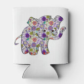 Rafraîchisseur Pour Canette Eléphant Bébé Floral Coloré (Dos)