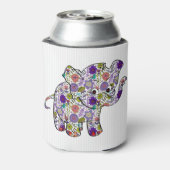 Rafraîchisseur Pour Canette Eléphant Bébé Floral Coloré (Can Dos)