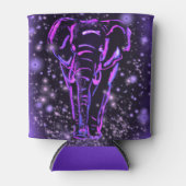 Rafraîchisseur Pour Canette Eléphant violet peut refroidir (Devant)