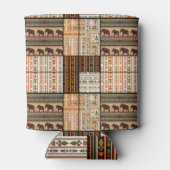 Rafraîchisseur Pour Canette Eléphants de Patchwork : Texture ornementale (Dos)