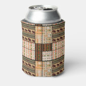 Rafraîchisseur Pour Canette Eléphants de Patchwork : Texture ornementale (Can Dos)