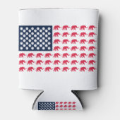 Rafraîchisseur Pour Canette éléphants patriotiques (Devant)