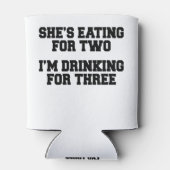 Rafraîchisseur Pour Canette Elle mange pour deux que je bois pour trois (Dos)