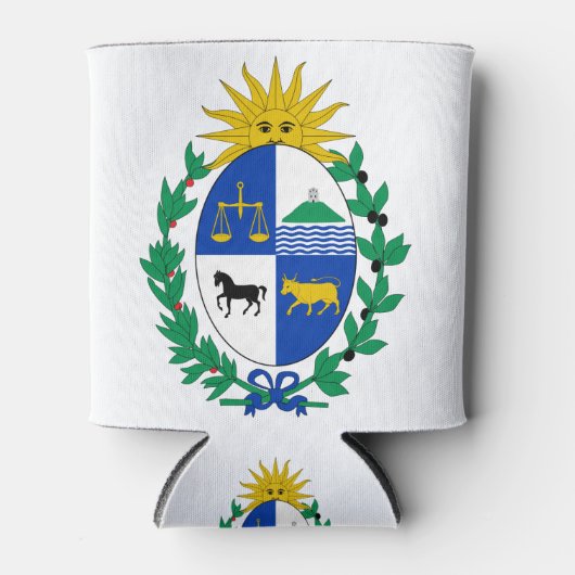 Rafraîchisseur Pour Canette emblème uruguay (Devant)