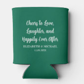 Rafraîchisseur Pour Canette Emerald Green Mariage élégant encourage à l'amour (Dos)