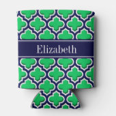 Rafraîchisseur Pour Canette Emerald Marine Marocaine #5DS Nom de marine Monogr (Dos)