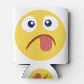 Rafraîchisseur Pour Canette Emoji de langue coincée (Dos)