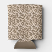 Rafraîchisseur Pour Canette Empreinte de léopard beige. (Dos)