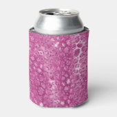 Rafraîchisseur Pour Canette Empreinte de léopard blanc rose (Can devant)