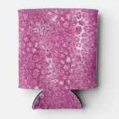 Rafraîchisseur Pour Canette Empreinte de léopard blanc rose (Devant)