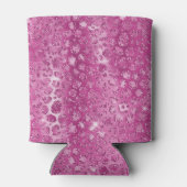 Rafraîchisseur Pour Canette Empreinte de léopard blanc rose (Dos)