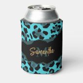 Rafraîchisseur Pour Canette Empreinte de léopard bleu mignon (Can Dos)