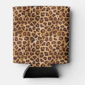 Rafraîchisseur Pour Canette Empreinte de léopard de texture rustique (Devant)