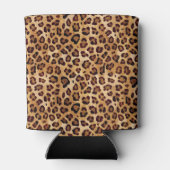Rafraîchisseur Pour Canette Empreinte de léopard de texture rustique (Dos)
