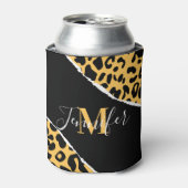 Rafraîchisseur Pour Canette Empreinte de léopard d'or (Can devant)