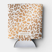 Rafraîchisseur Pour Canette Empreinte de léopard d'or (Devant)