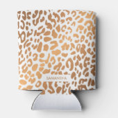 Rafraîchisseur Pour Canette Empreinte de léopard d'or (Dos)