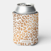 Rafraîchisseur Pour Canette Empreinte de léopard d'or (Can Dos)