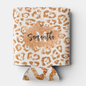 Rafraîchisseur Pour Canette Empreinte de léopard Parties scintillant d'or (Dos)