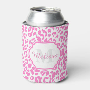 Rafraîchisseur Pour Canette Empreinte de léopard rose