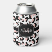 Rafraîchisseur Pour Canette Empreinte de léopard rose (Can Dos)