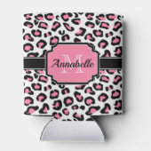 Rafraîchisseur Pour Canette Empreinte de léopard rose (Dos)