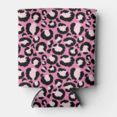 Rafraîchisseur Pour Canette Empreinte de léopard rose (Devant)