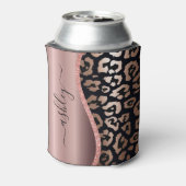 Rafraîchisseur Pour Canette Empreinte de léopard rose Gold Foil (Can Dos)