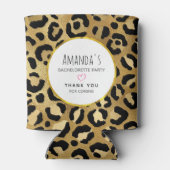 Rafraîchisseur Pour Canette Empreinte de léopard sauvage et exotique Motif Bac (Dos)