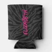 Rafraîchisseur Pour Canette Empreinte de léopard sur le charbon (Dos)