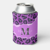 Rafraîchisseur Pour Canette Empreinte de léopard violet (Can Dos)