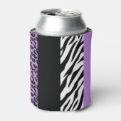 Rafraîchisseur Pour Canette Empreinte de léopard, Zebra Print, Poster de anima (Can devant)