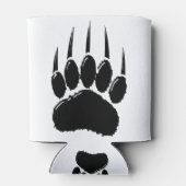 Rafraîchisseur Pour Canette Empreinte de patte de l'ours noir brillant (Dos)