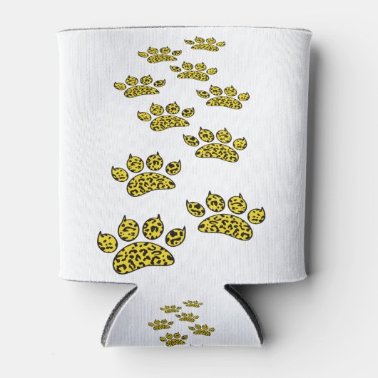 Rafraîchisseur Pour Canette Empreinte de patte léopard (Devant)