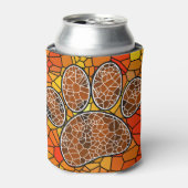 Rafraîchisseur Pour Canette Empreinte de patte Mosaic Art Dog (Can devant)