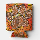 Rafraîchisseur Pour Canette Empreinte de patte Mosaic Art Dog (Dos)