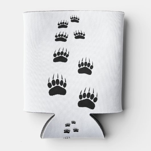 Rafraîchisseur Pour Canette Empreintes de pattes d'ours (Devant)